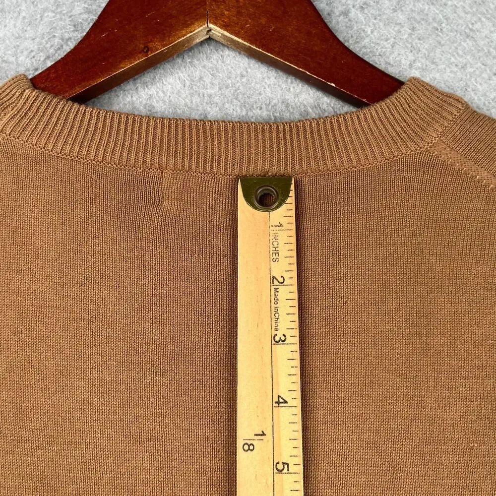 Paul Fredrick Knit Sweater Beige Check Mens 4XL Casual Classic